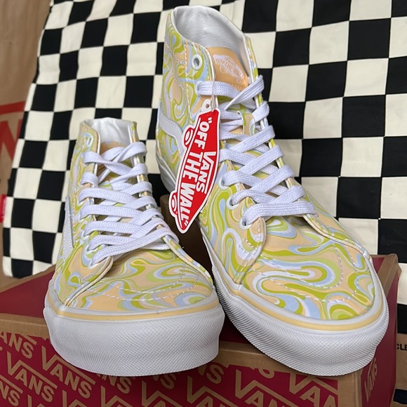 Vans Sk8-Hi Tapered Swirl Lime Cream WMNS sneakers - Picture 8 of 16